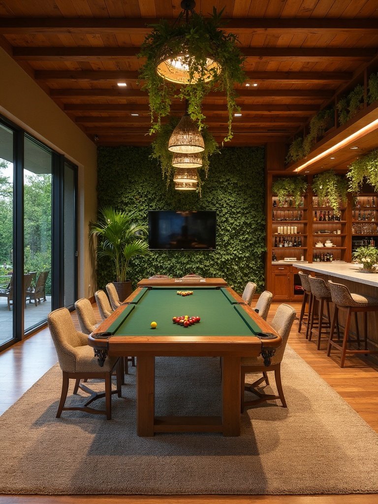 Biophilic Game Room - Biophilic Game Room interior design inspiration