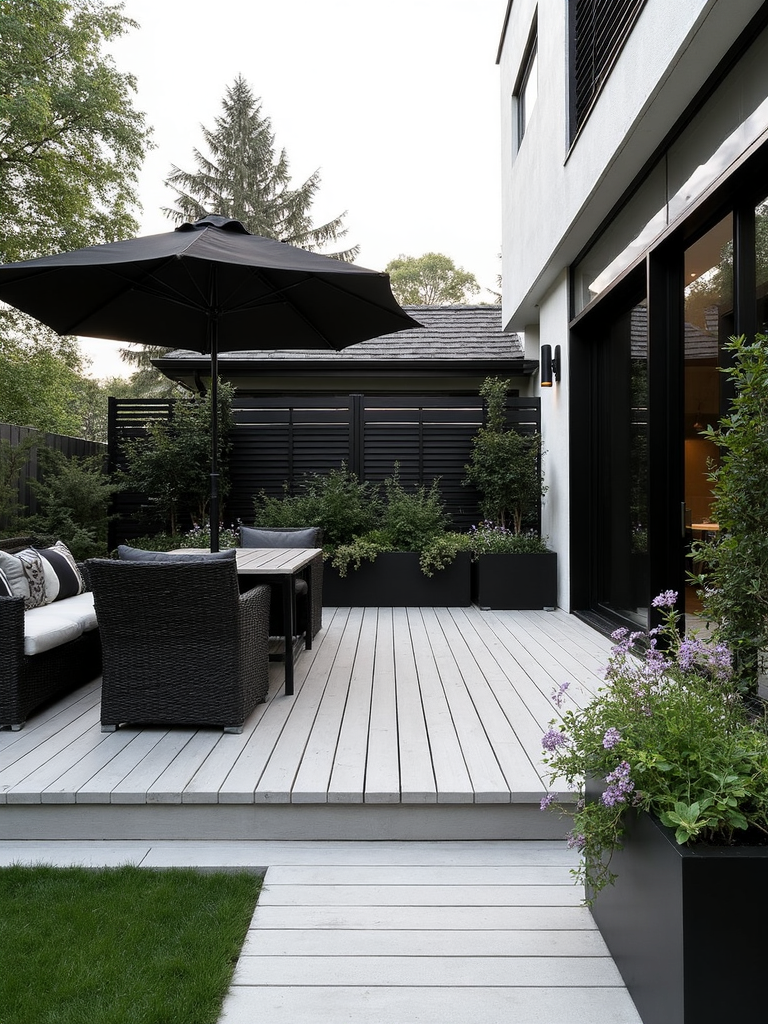 Black And White Deck - Black and White Deck interior design inspiration