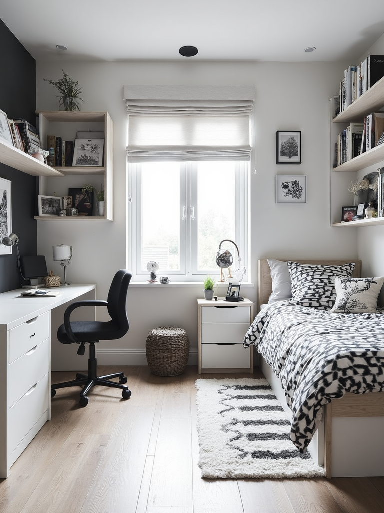 Black And White Kids Room - Black and White Kids Room interior design inspiration
