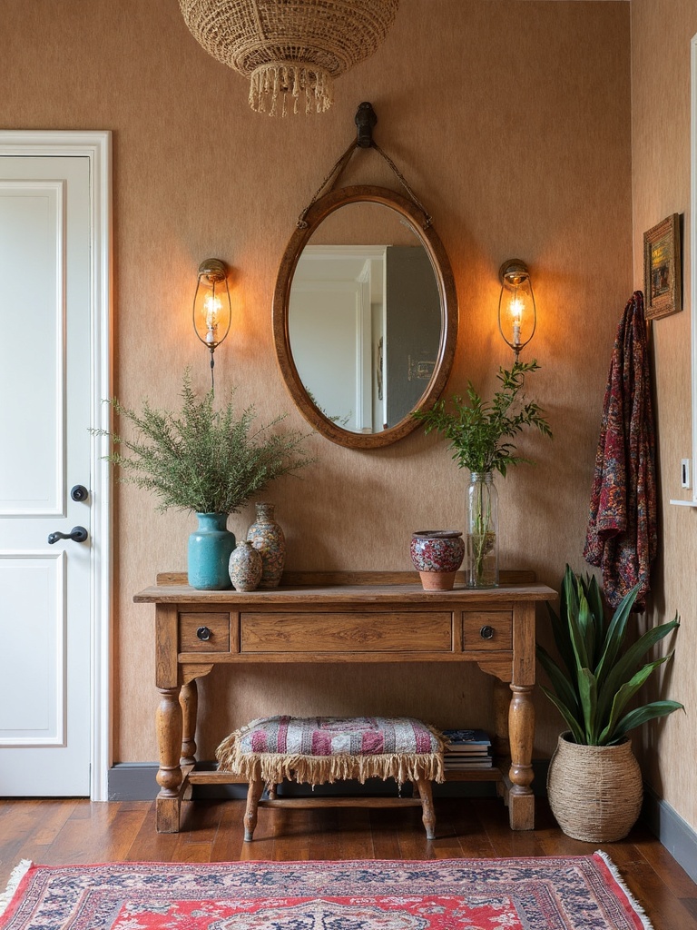 Bohemian Entryway - Bohemian Entryway interior design inspiration