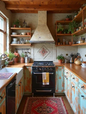 Bohemian Kitchen Design