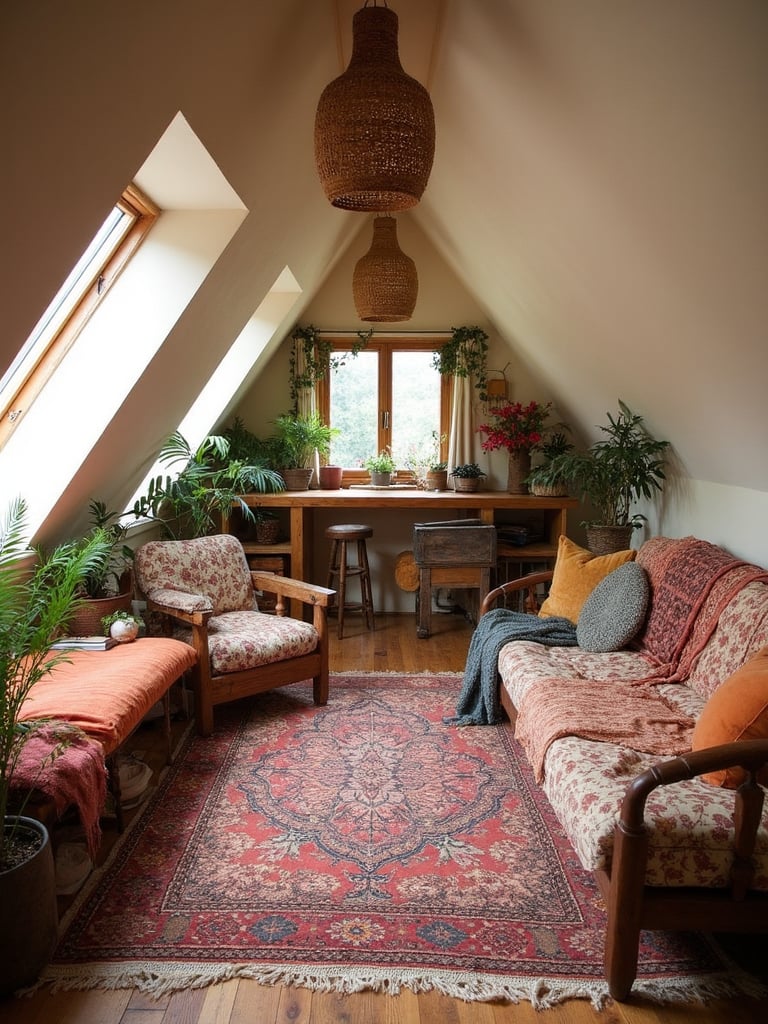 Boho Chic Attic design - Boho Chic Attic interior design ideas
