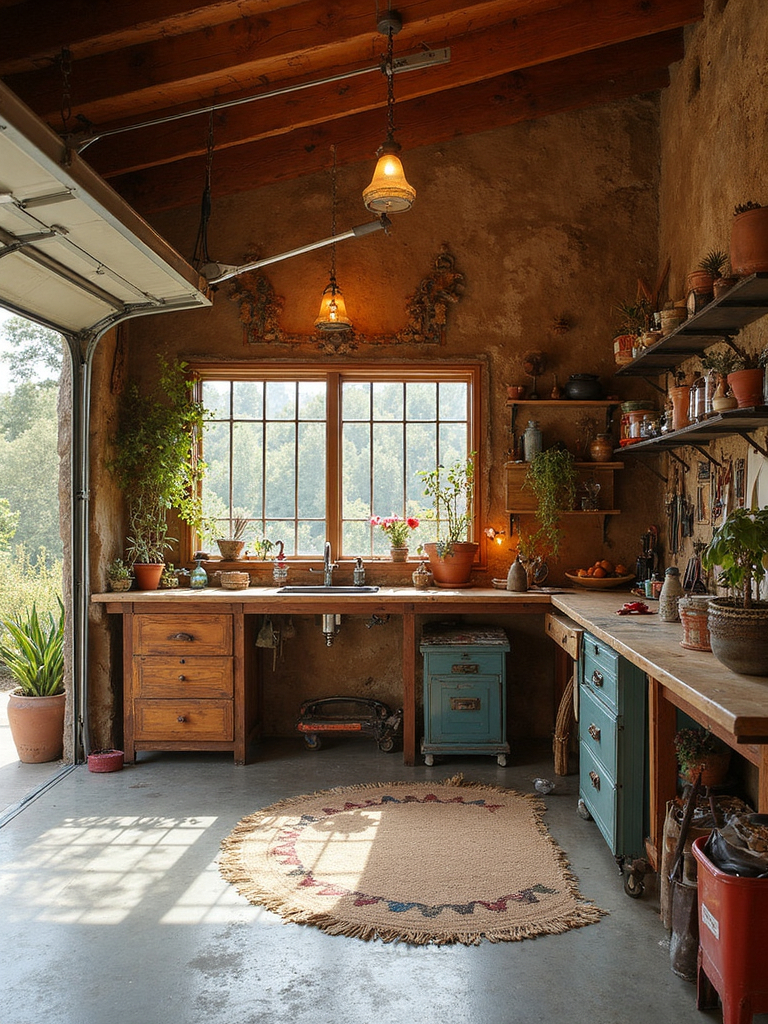 Boho Chic Garage design - Boho Chic Garage interior design ideas