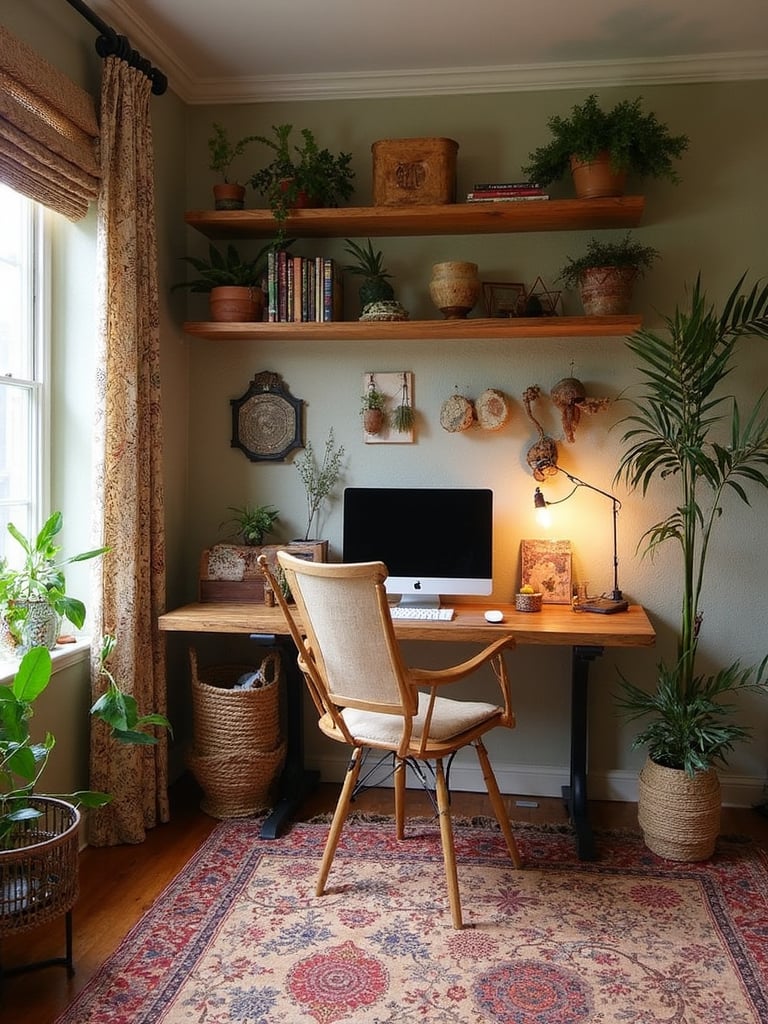 Boho Chic Home Office design - Boho Chic Home Office interior design ideas