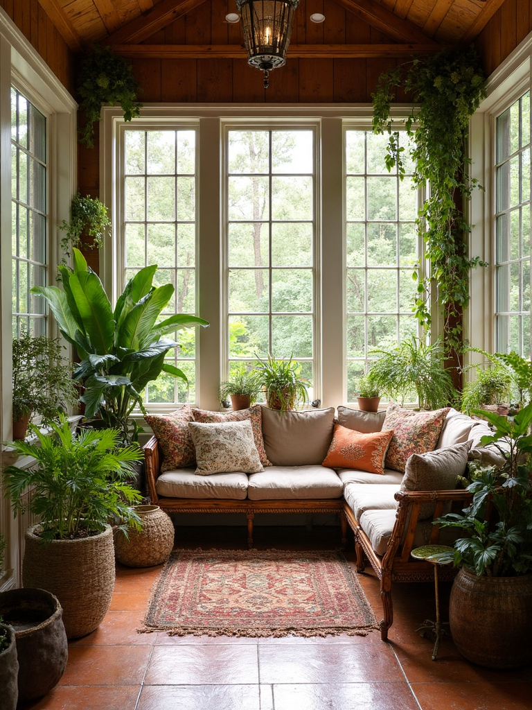 Boho Chic Sunroom design - Boho Chic Sunroom interior design ideas