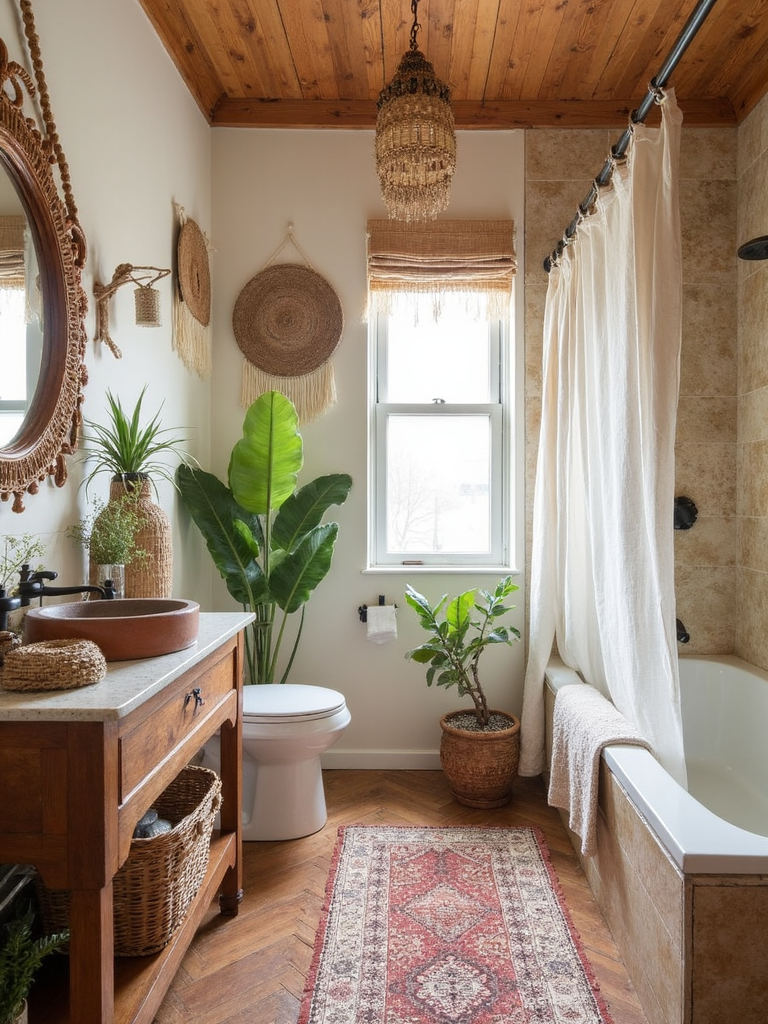 Boho Bathroom - Boho Bathroom interior design inspiration
