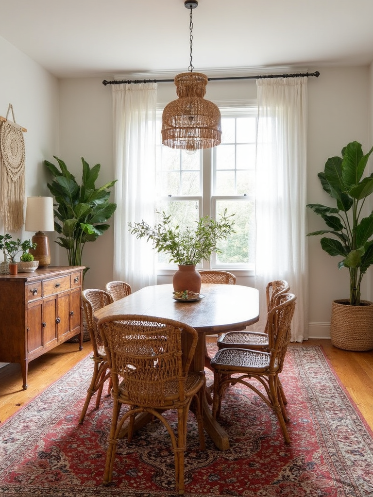 Boho Dining Room - Boho Dining Room interior design inspiration