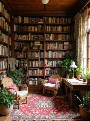 Boho Library Design