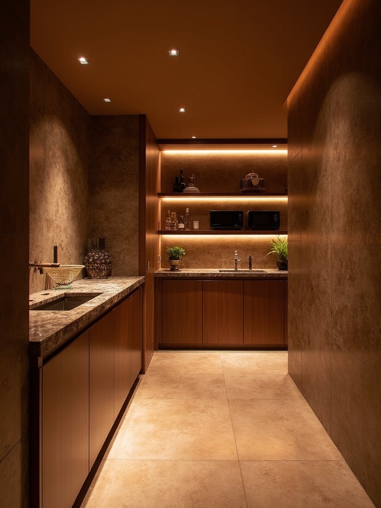 Boutique Hotel Basement featuring luxurious details, curated aesthetics, sophisticated style - interior design ideas and inspiration