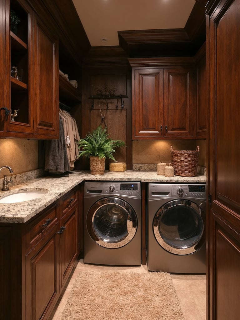 British Colonial Laundry Room - British Colonial Laundry Room interior design inspiration