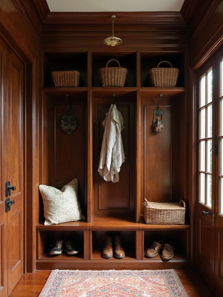 British Colonial Mudroom - British Colonial Mudroom interior design inspiration