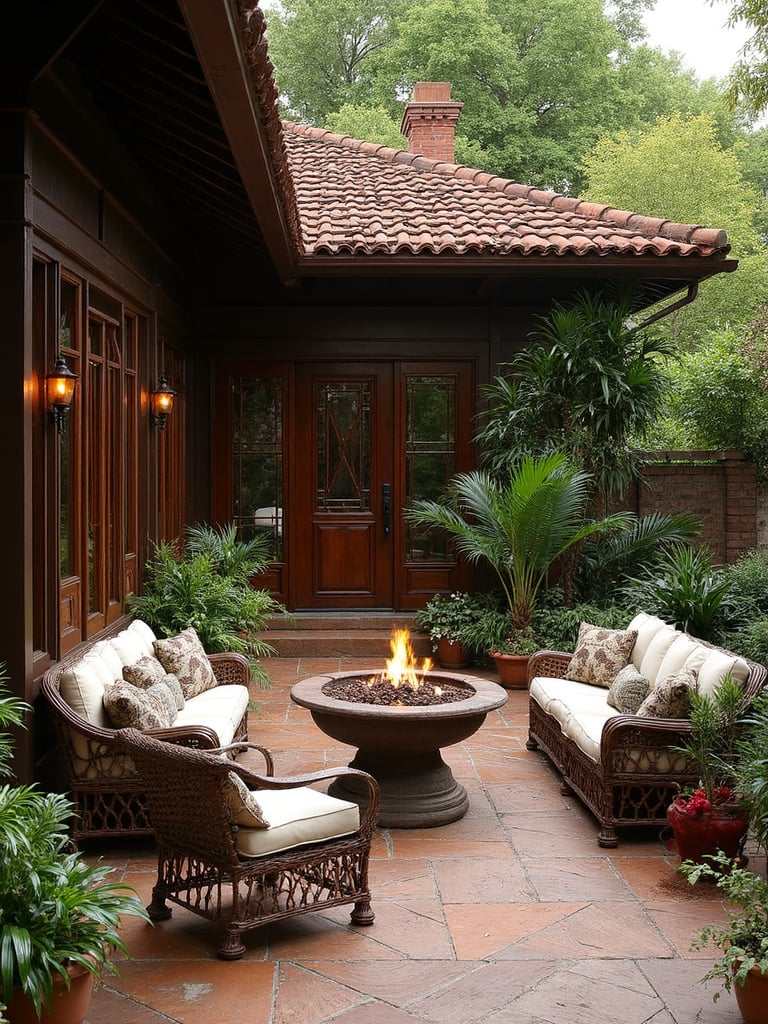 British Colonial Outdoor Patio featuring traditional, elegant, tropical - interior design ideas and inspiration
