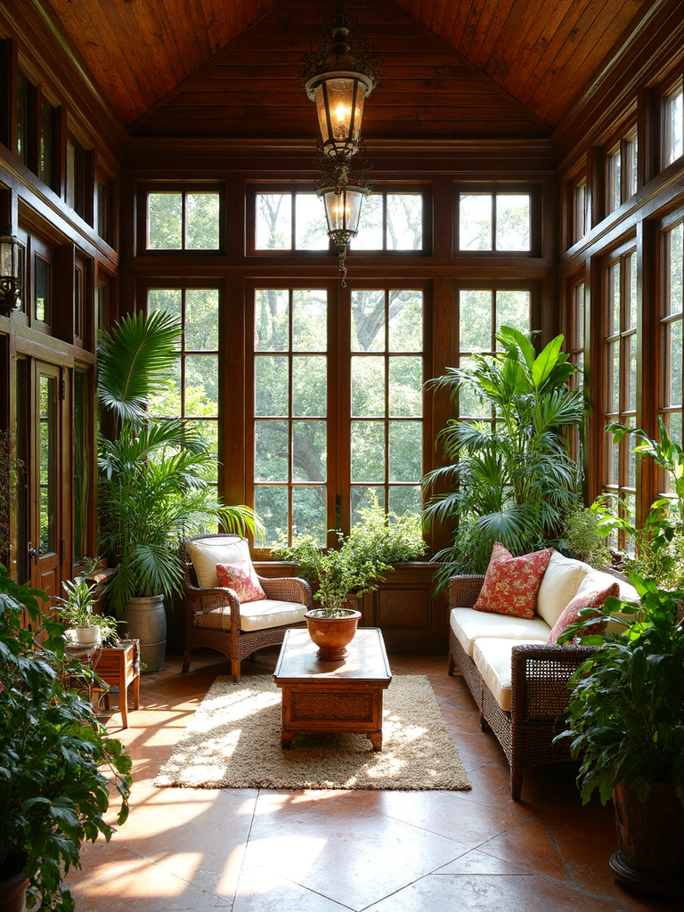 British Colonial Sunroom - British Colonial Sunroom interior design inspiration