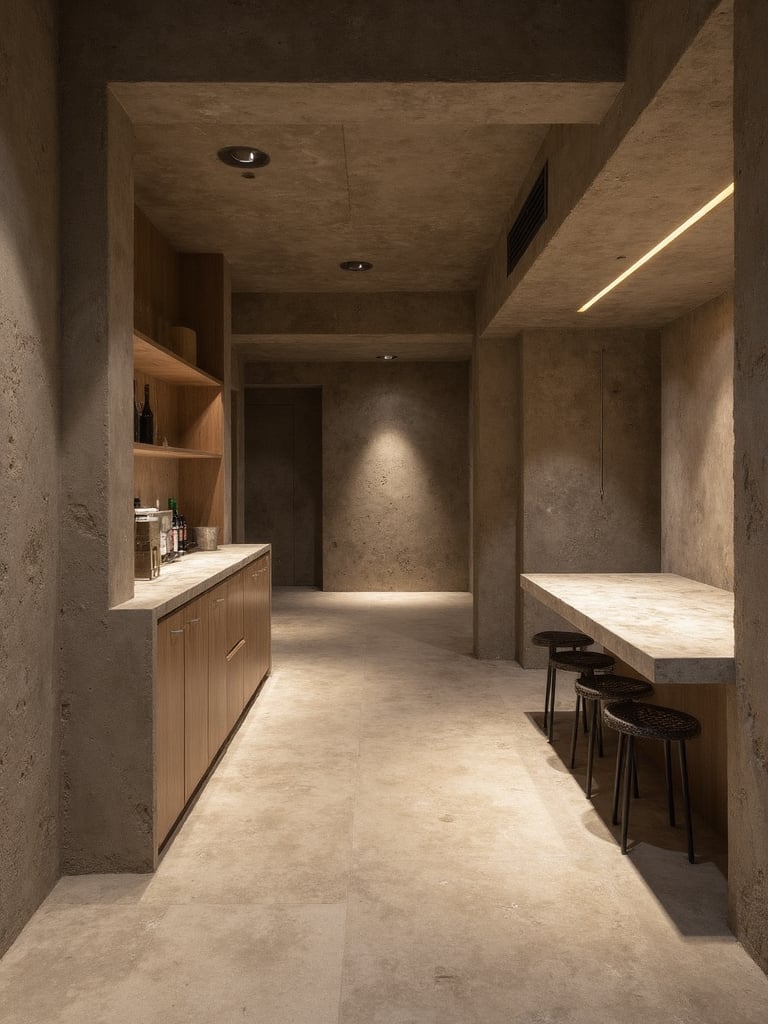 Brutalist Basement - Brutalist Basement interior design inspiration