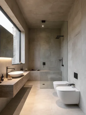 Brutalist Bathroom Design