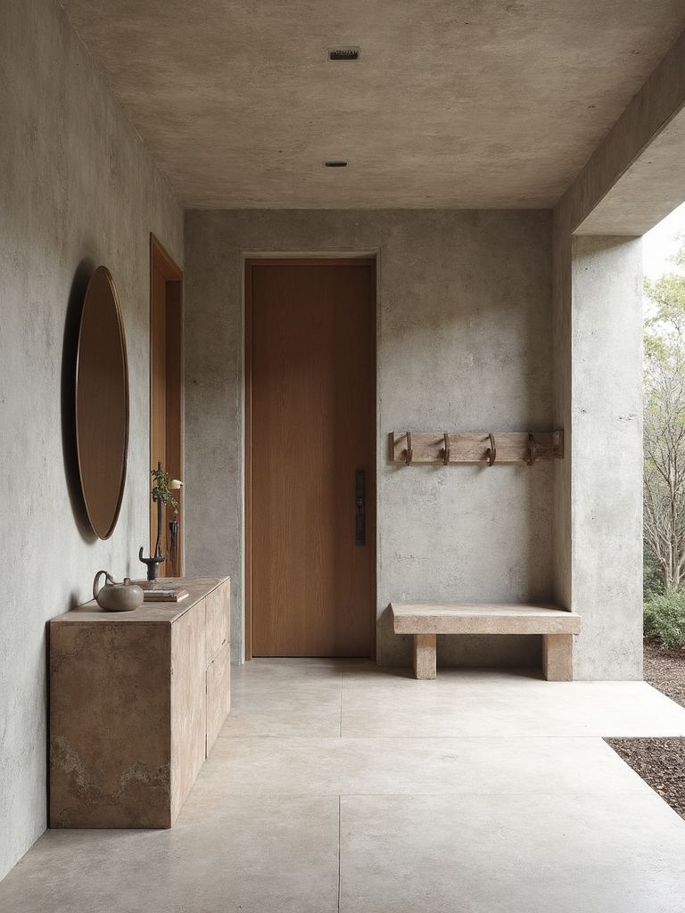 Brutalist Entryway - Brutalist Entryway interior design inspiration