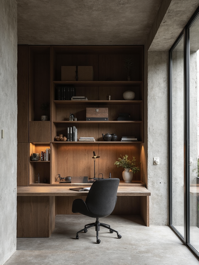 Brutalist Home Office - Brutalist Home Office interior design inspiration
