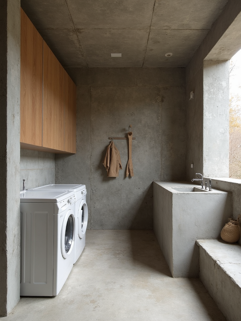 Brutalist Laundry Room - Brutalist Laundry Room interior design inspiration