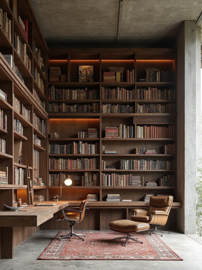 Brutalist Library - Brutalist Library interior design inspiration