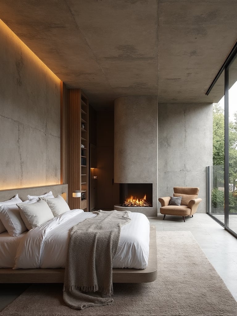 Brutalist Master Suite - Brutalist Master Suite interior design inspiration