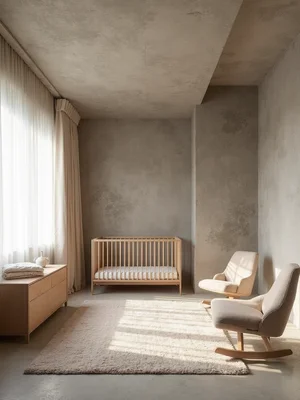 Brutalist Nursery Design
