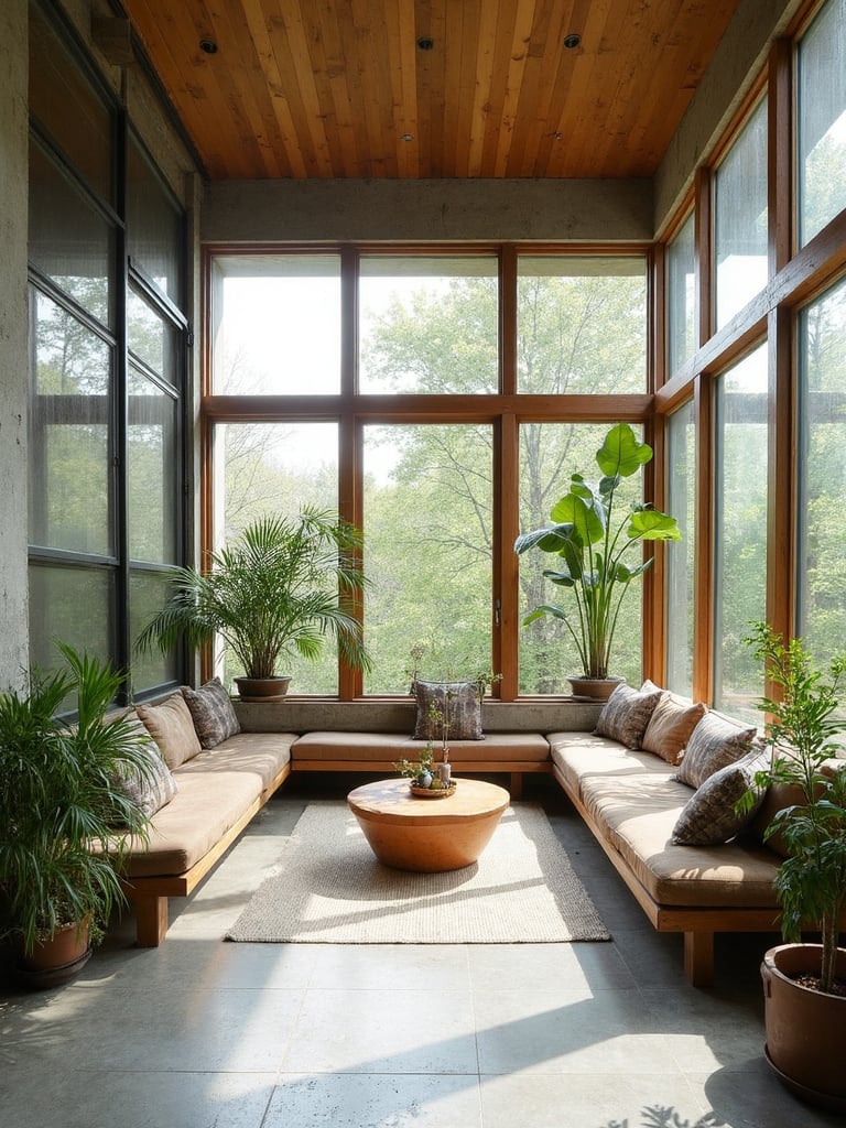 Brutalist Sunroom - Brutalist Sunroom interior design inspiration