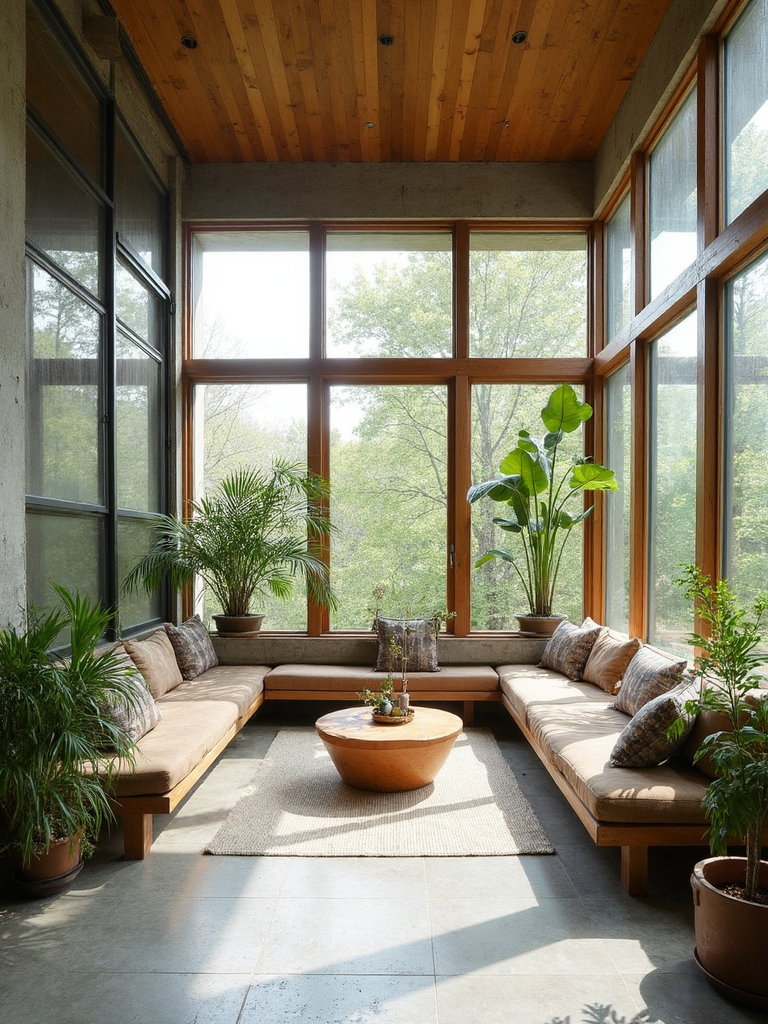 Brutalist Sunroom - Brutalist Sunroom interior design inspiration