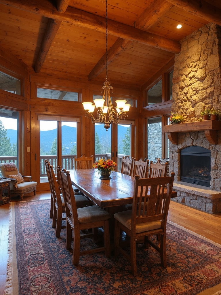 Cabin Dining Room - Cabin Dining Room interior design inspiration