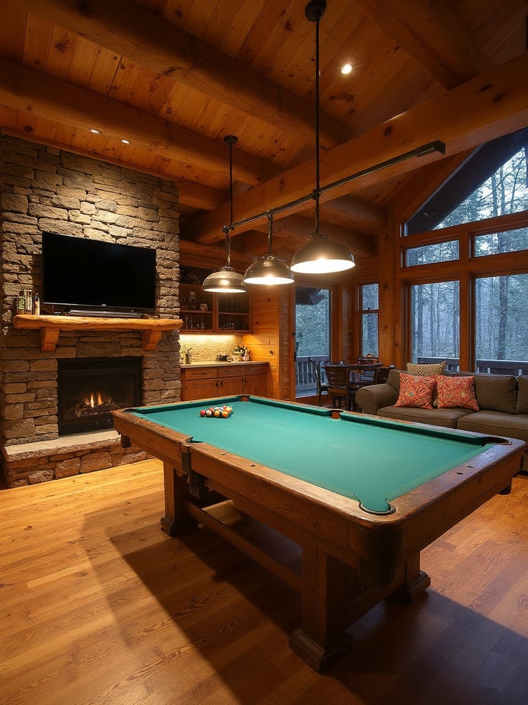 Cabin Game Room - Cabin Game Room interior design inspiration