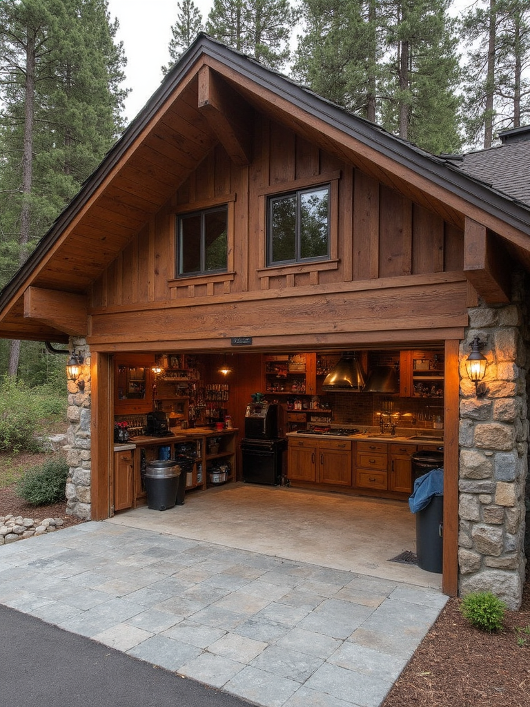 Cabin Garage - Cabin Garage interior design inspiration
