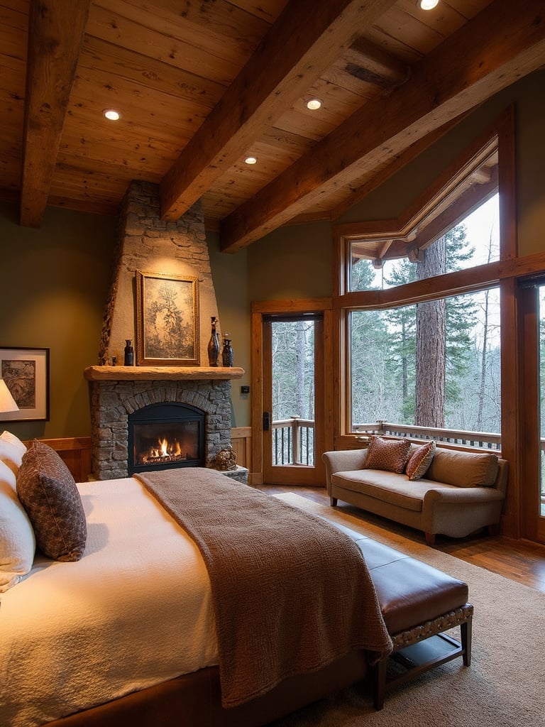 Cabin Master Bedroom - Cabin Master Bedroom interior design inspiration