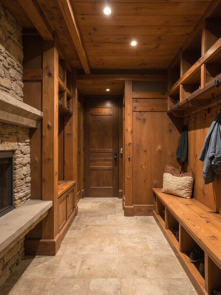 Cabin Mudroom - Cabin Mudroom interior design inspiration