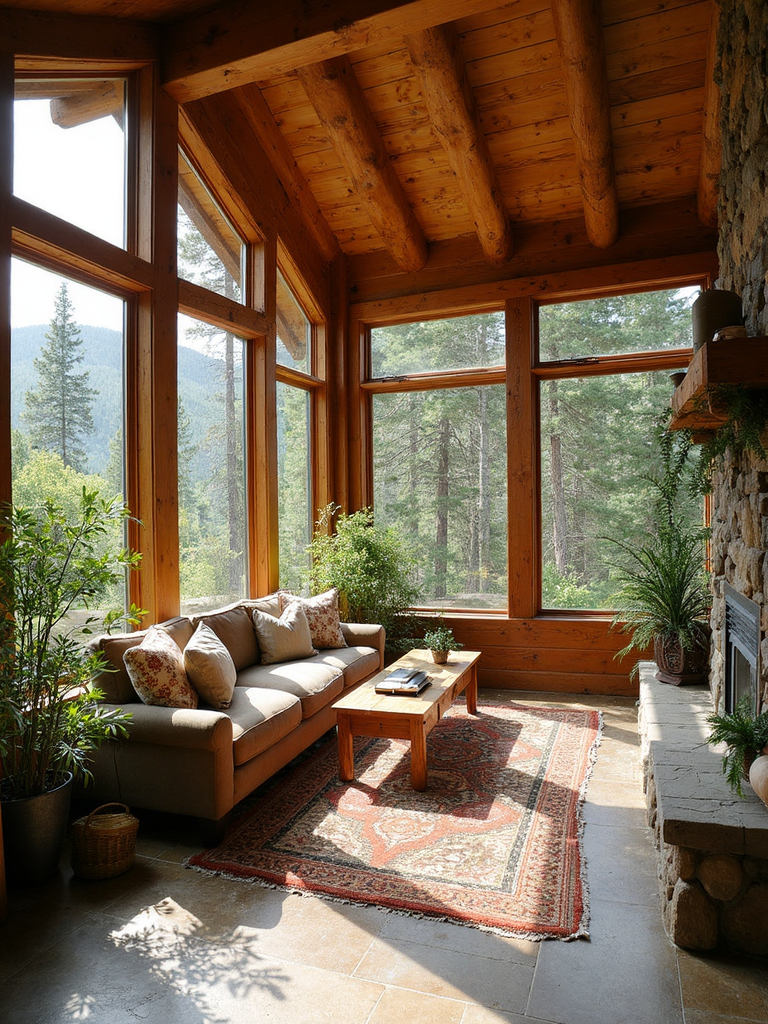 Cabin Sunroom - Cabin Sunroom interior design inspiration