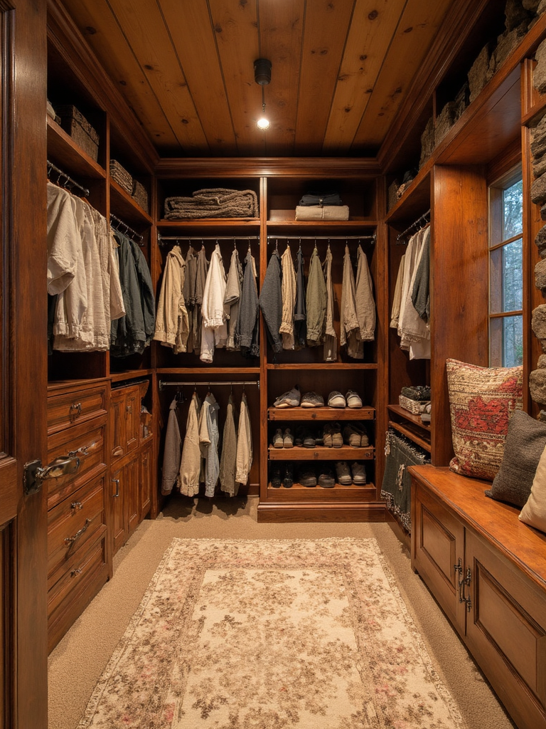 Cabin Walk-in Closet - Cabin Walk-in Closet interior design inspiration