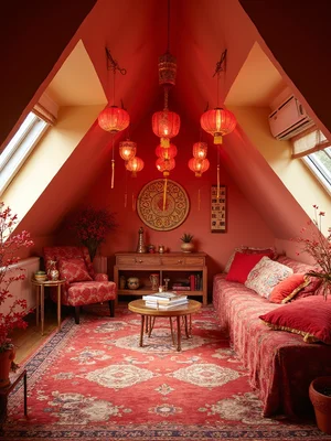 Chinese New Year Attic Design