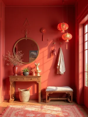 Chinese New Year Entryway Design