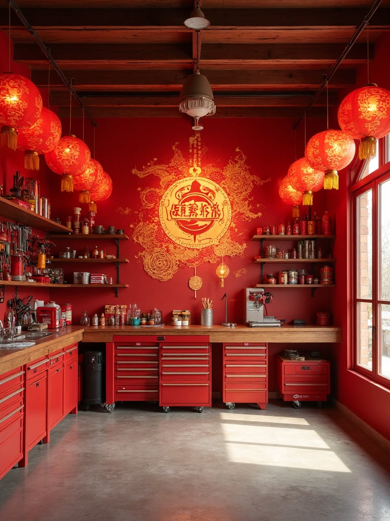 Chinese New Year Garage - Chinese New Year Garage interior design inspiration