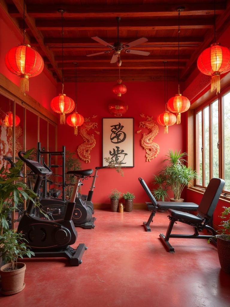 Chinese New Year Home Gym - Chinese New Year Home Gym interior design inspiration