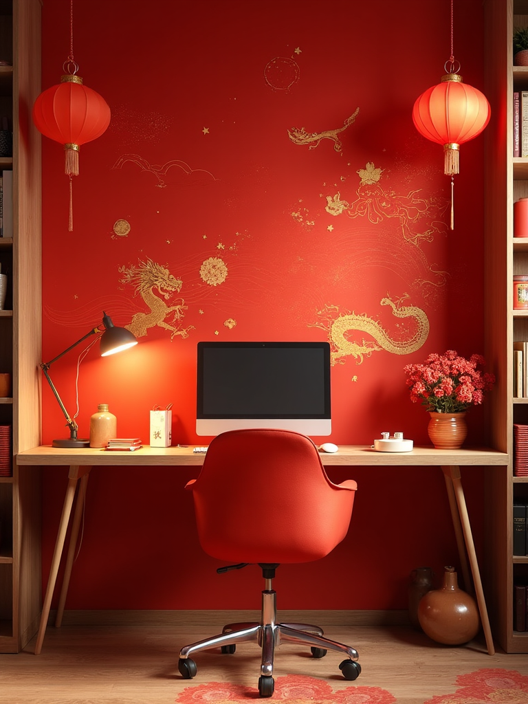 Chinese New Year Home Office - Chinese New Year Home Office interior design inspiration