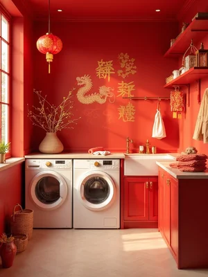 Chinese New Year Laundry Room Design