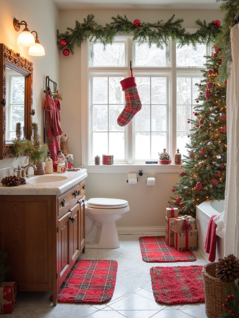 Christmas Bathroom - Christmas Bathroom interior design inspiration