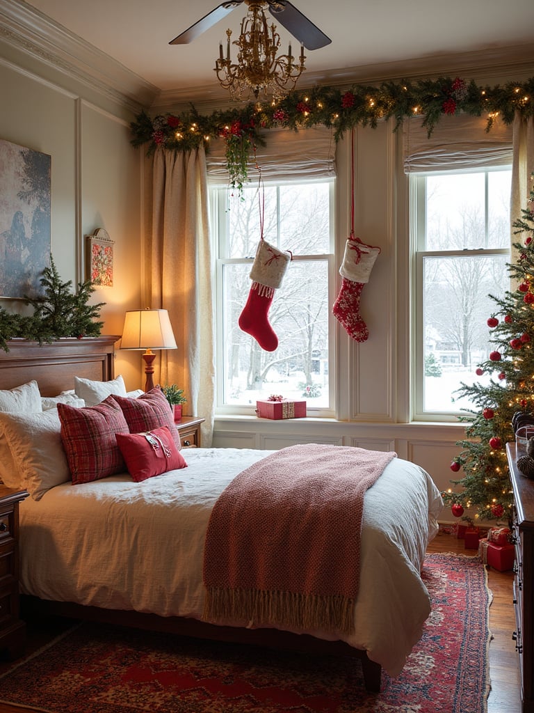 Christmas Bedroom - Christmas Bedroom interior design inspiration
