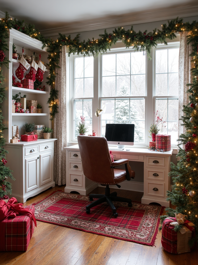 Christmas Home Office - Christmas Home Office interior design inspiration