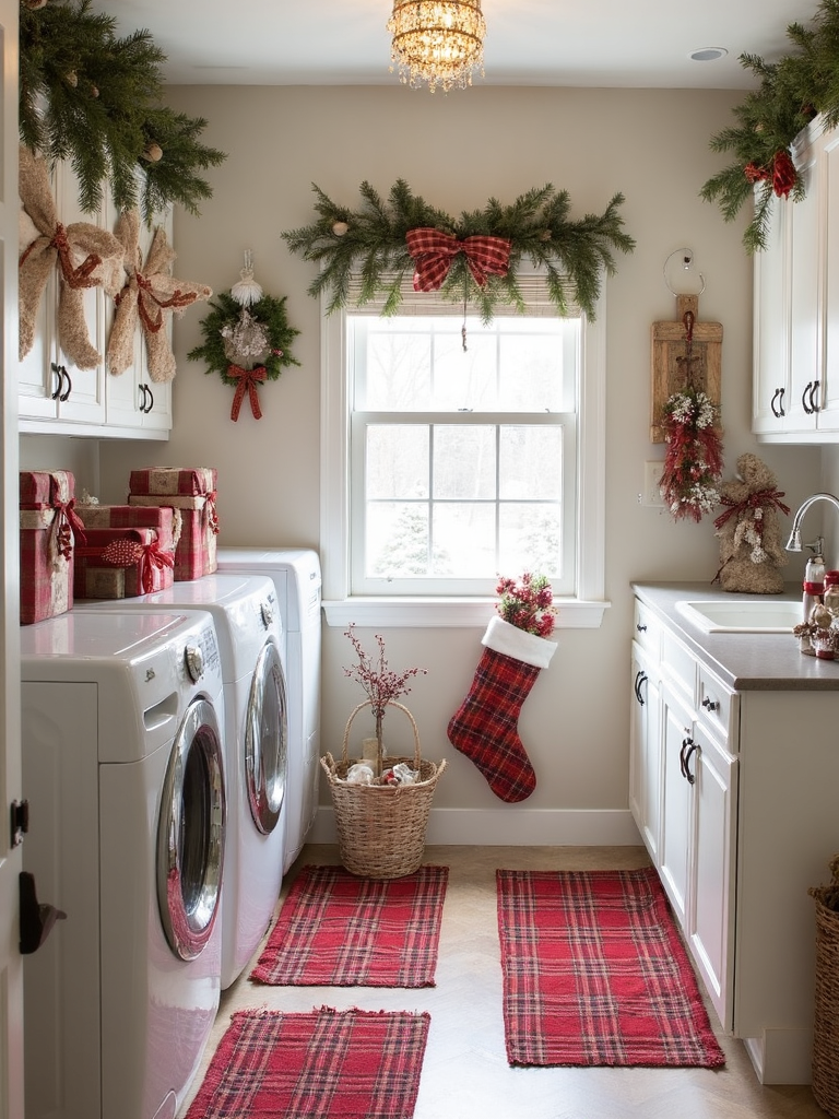 Christmas Laundry Room - Christmas Laundry Room interior design inspiration