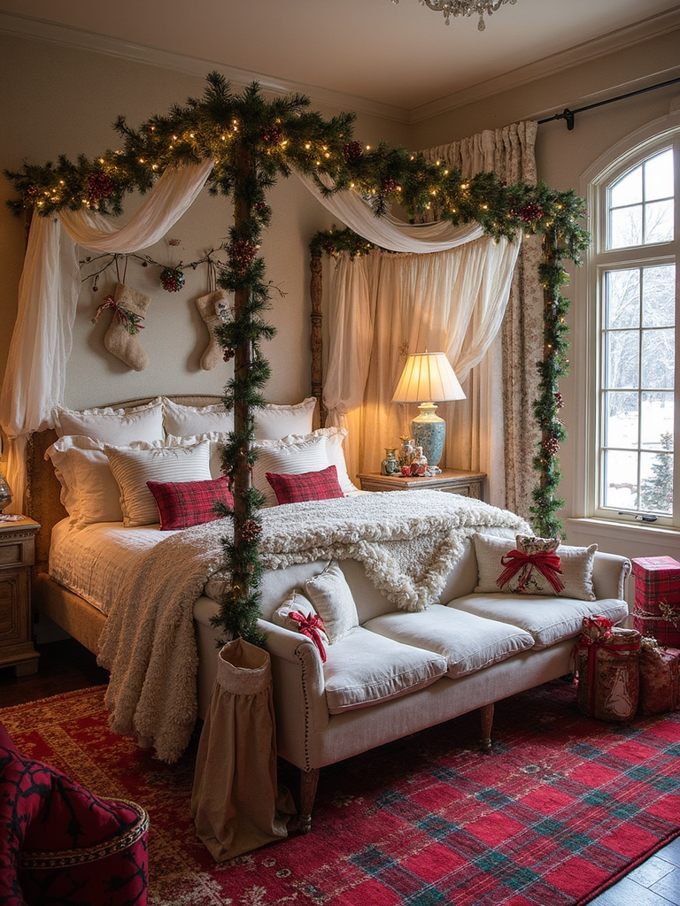 Christmas Master Bedroom - Christmas Master Bedroom interior design inspiration