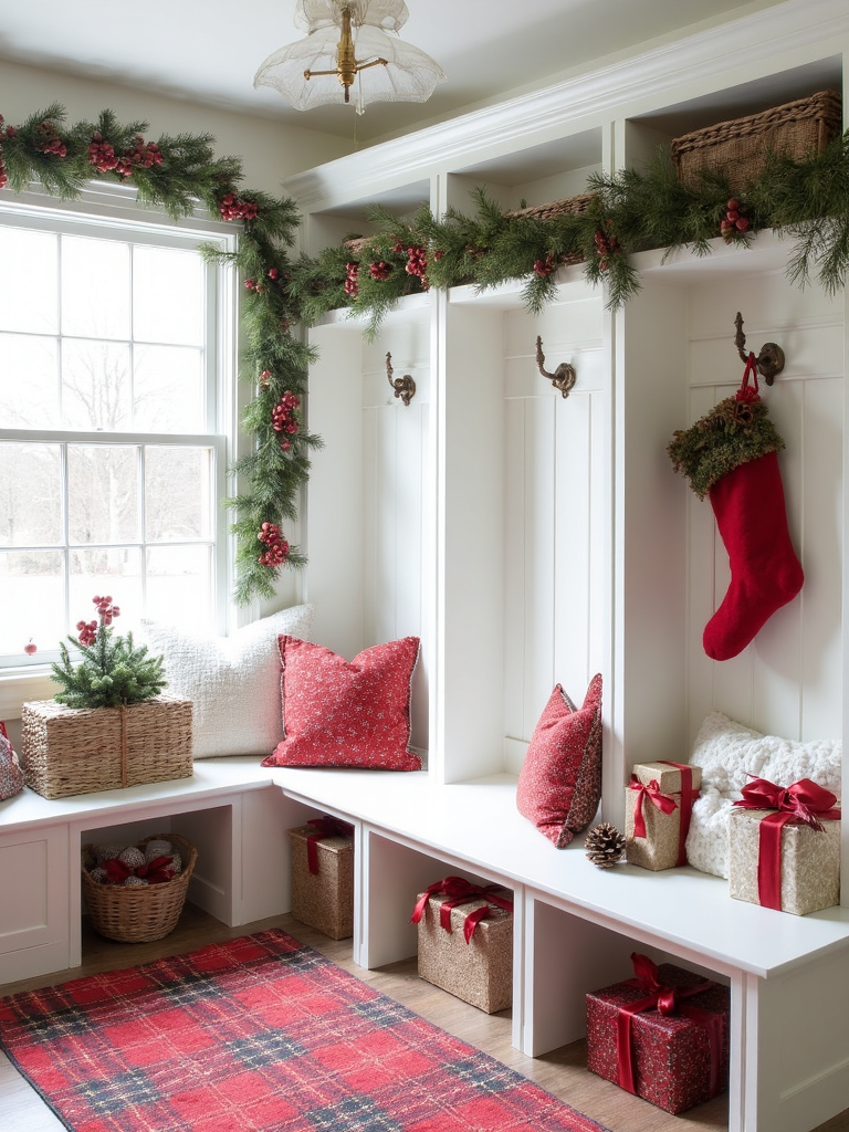 Christmas Mudroom - Christmas Mudroom interior design inspiration