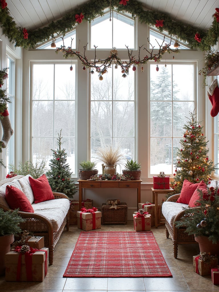 Christmas Sunroom - Christmas Sunroom interior design inspiration