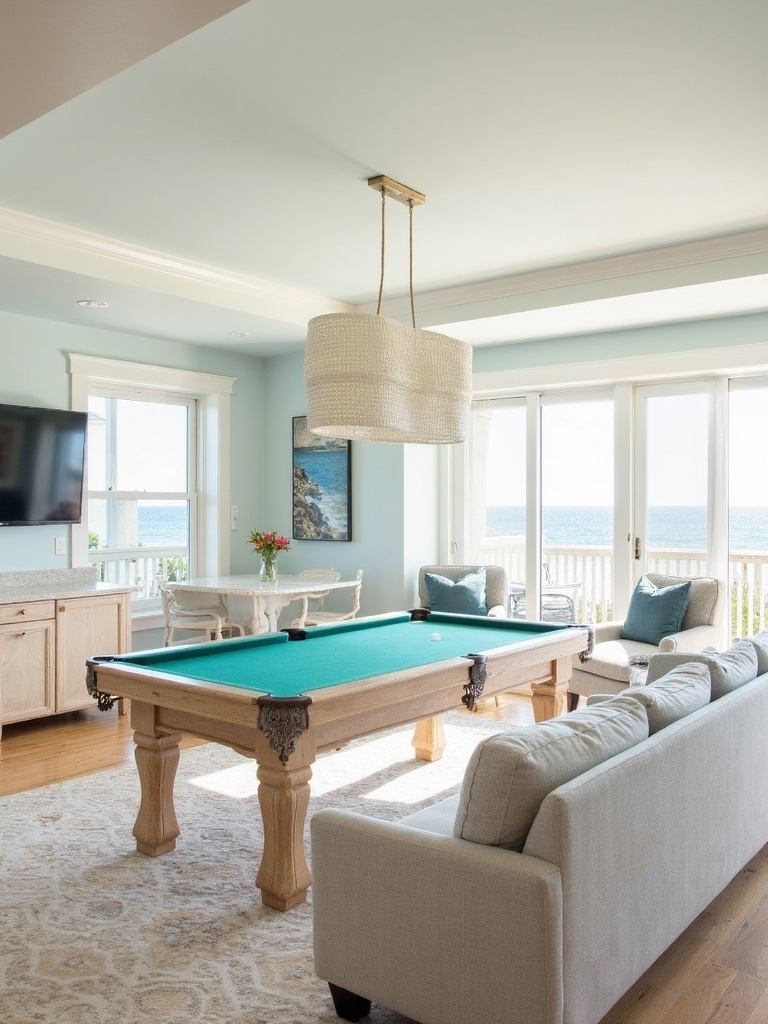 Coastal Game Room - Coastal Game Room interior design inspiration