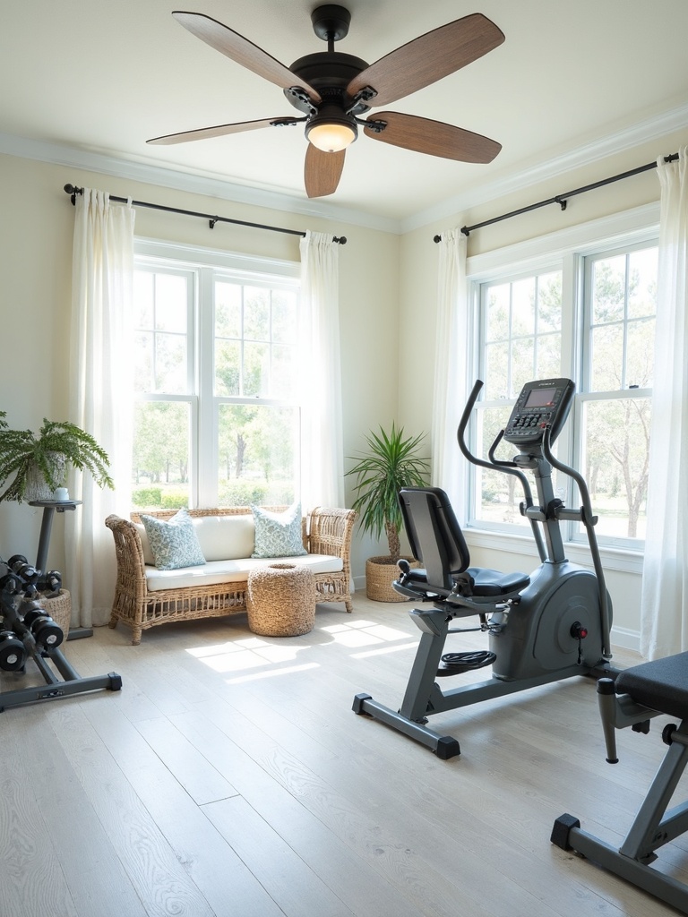 Coastal Home Gym - Coastal Home Gym interior design inspiration