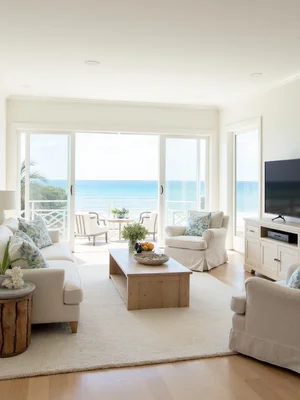 Coastal Living Room Design